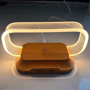 Modern Smart Lamp with Wireless Charging